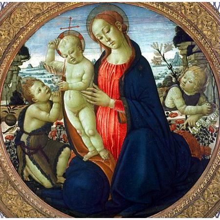 JACOPO del SELLAIO Madonna and Child with Infant, St. John the Baptist and Attending Angel China oil painting art